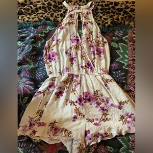 American Eagle floral romper